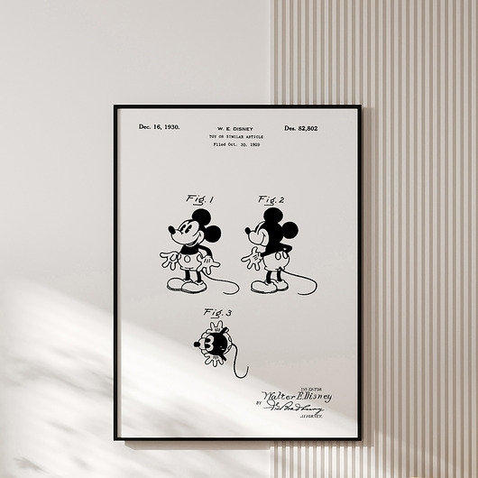 Image of Plakat MICKEY MOUSE PATENT