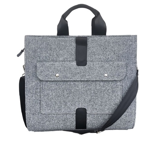 Image of Pakamera Designerska torba z filcu ver. 2 - szara - z kieszonką