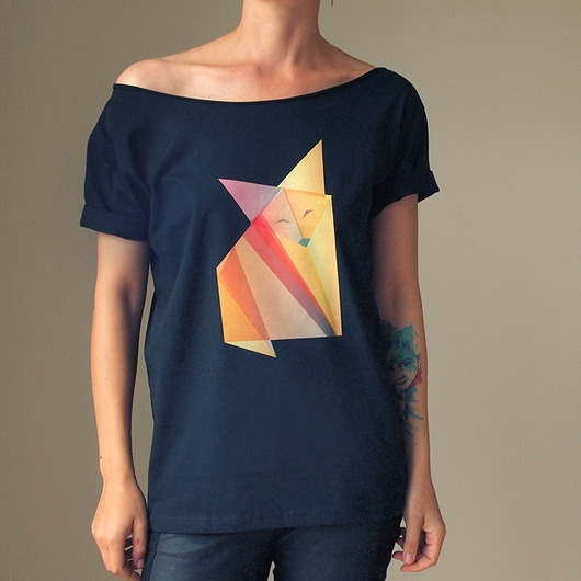 Image of Pakamera Lis origami czarny Oversize