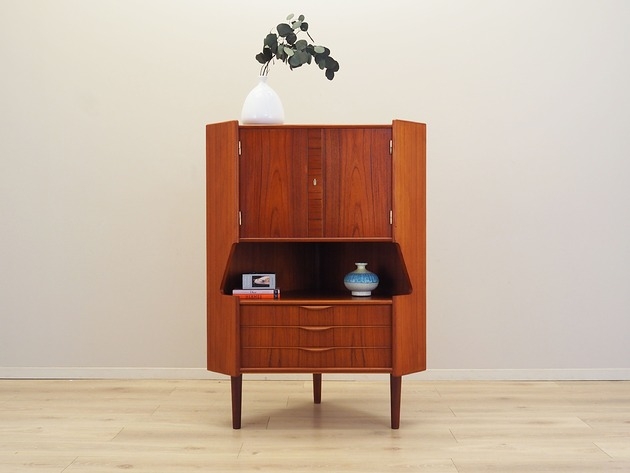 Image of Pakamera Szafka narożna tekowa, duński design, lata 70, produkcja: Dania