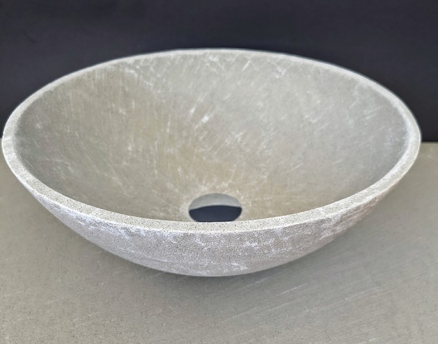 Image of Pakamera Umywalka nablatowa surowy beton