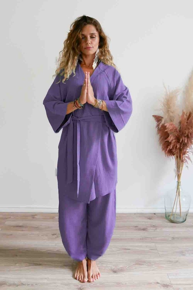 Image of Pakamera KIMONO lniane Shakti