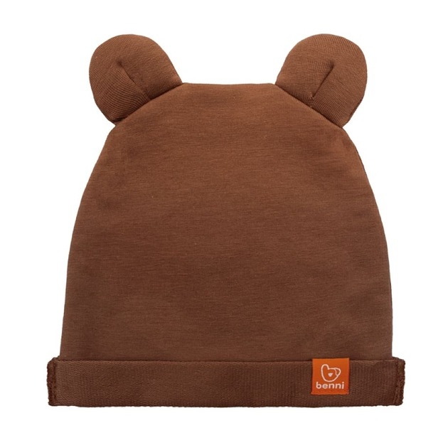 Image of Pakamera Czapka BEANIE BEAR - brązowa