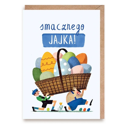 Image of Pakamera Kartka Wielkanocna Smacznego Jajka A6 z Kopertą