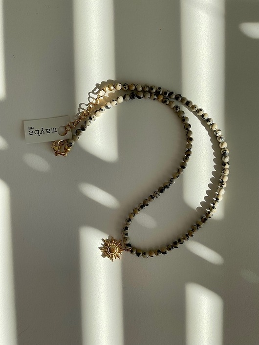 Image of MONTY naszyjnik z jaspisu dalmatyńskiego