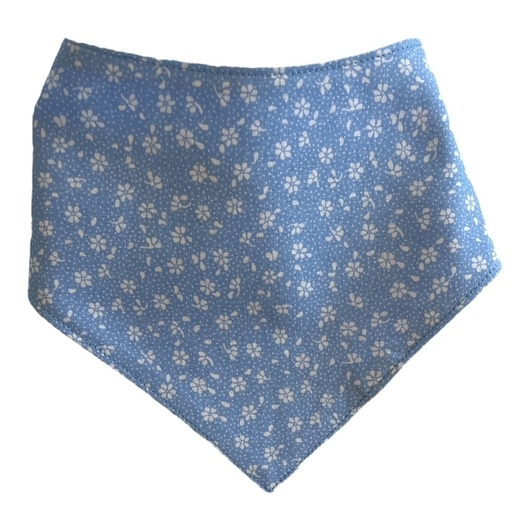 Image of Pakamera Bandana, chusta, apaszka dla psa, jamnika zapinana na nap Kwiaty na czarnym tle