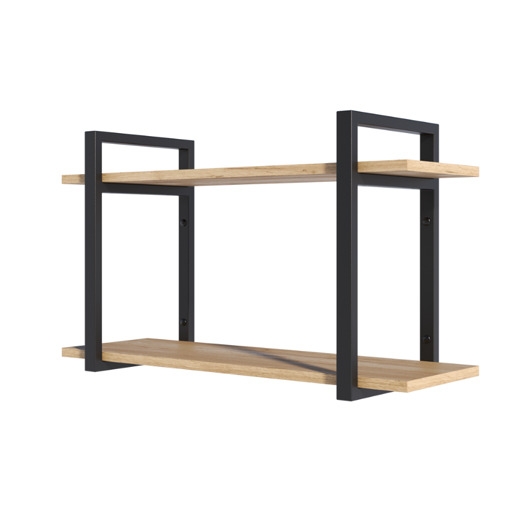 Image of Pakamera Półka na Ściane Dąb Craft Wiszaca Regał Kwietnik Nowoczesna 80 cm