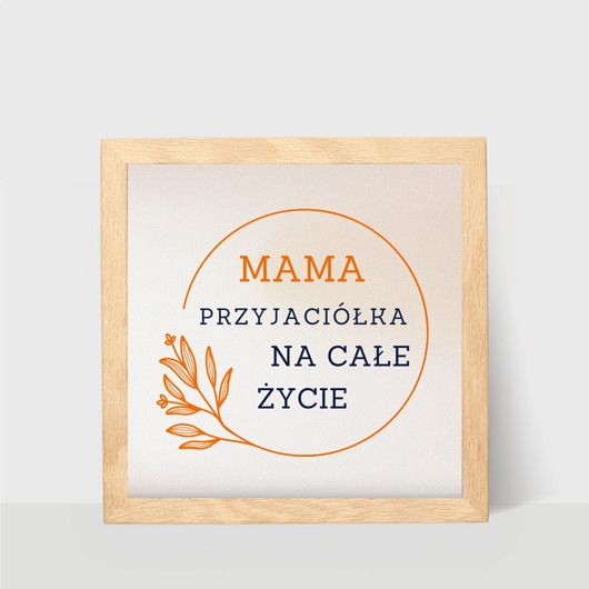 Image of Pakamera Plakat z napisem dla mamy, wzruszający prezent