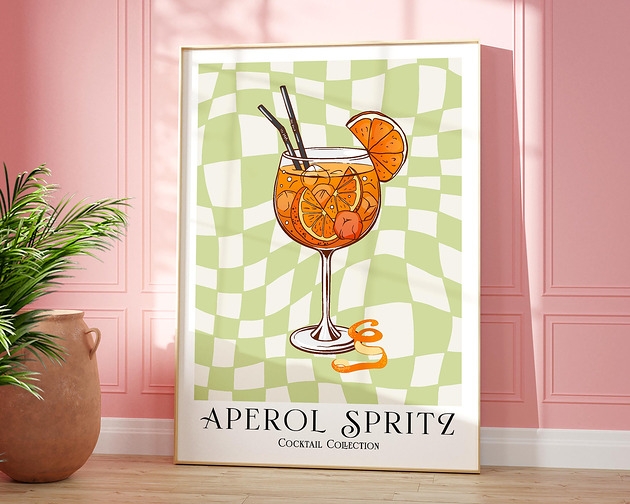 Image of Pakamera Plakat Kolekcja Koktajl: Aperol Spritz