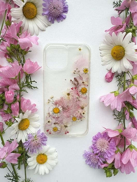 Image of Pakamera Etui na telefon - różowy deszcz