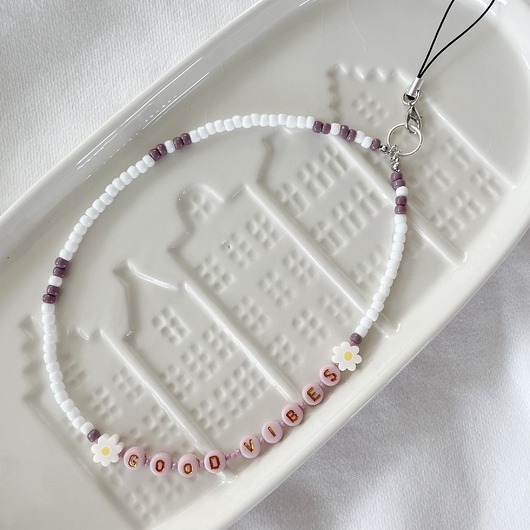Image of Pakamera Charms do telefonu GOOD VIBES white