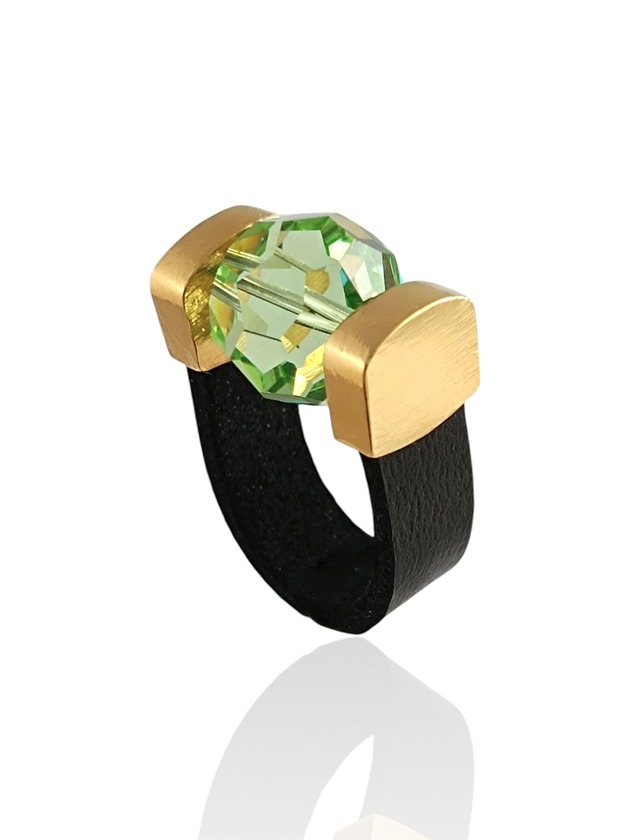 Image of Pakamera Green Crystal Ring LIMITED