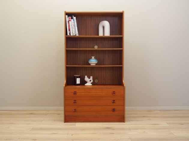 Image of Pakamera Biblioteczka tekowa, duński design, lata 60, produkcja: Dania