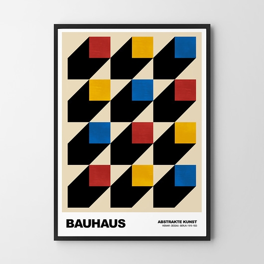 Image of Plakat Nowoczesne geometrie Bauhaus