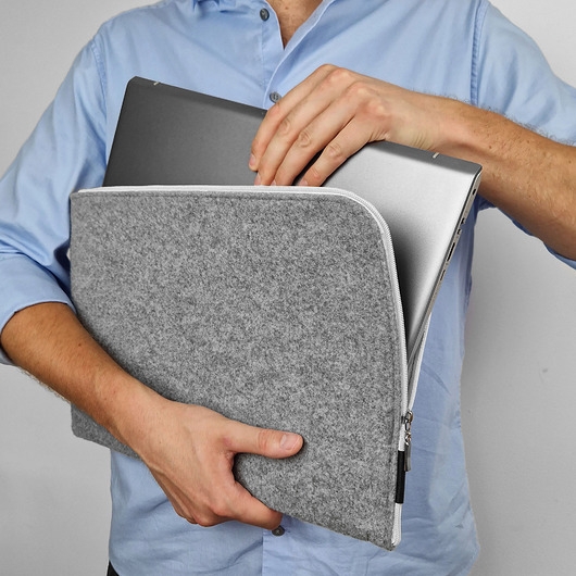 Image of Pakamera POKROWIEC NA LAPTOPA biały zamek macbook etui