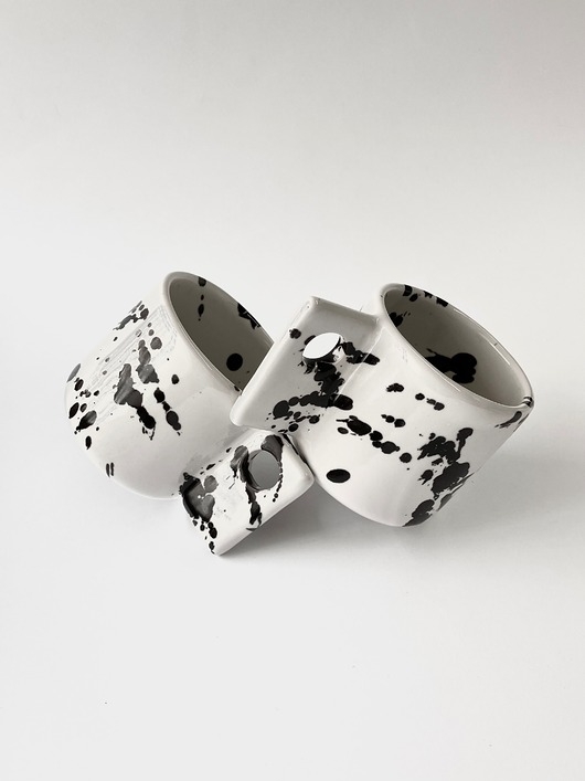 Image of Pakamera Kubek #07 /white and black 100ml/ z serii Architecture