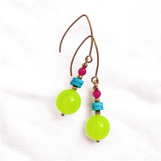 Image of Pakamera Kolczyki : FLUO summer collection :: duże kule