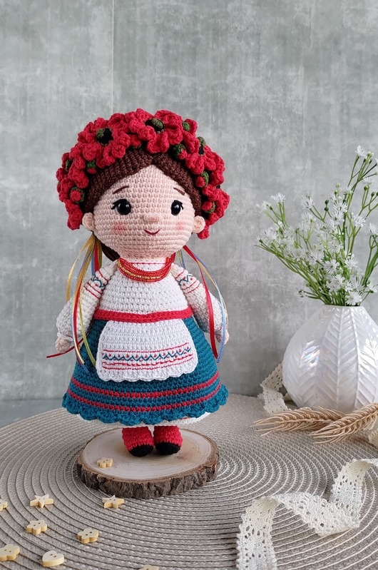 Image of Pakamera Lalka Ukrainka, Dekoracyjna lalka, Lalka na prezent