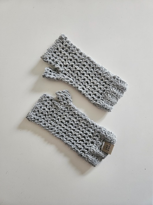 Image of Pakamera Mitenki retro z wełny Merino