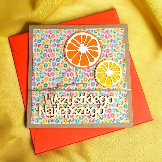 Image of Pakamera Wszystkiego najlepszego :: cytrusy: owocowa kartka