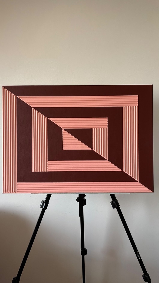 Image of Pakamera Obraz strukturalny Pink Maze