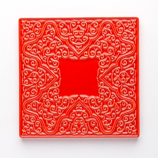 Image of Pakamera Kafel XL wz.OSTINATO,15cm x 15cm, pomarańczowo-czerwony, kafle