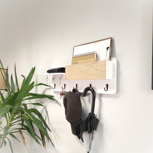 Image of Pakamera Wieszak z organizerem, na ścianę, do przedpokoju