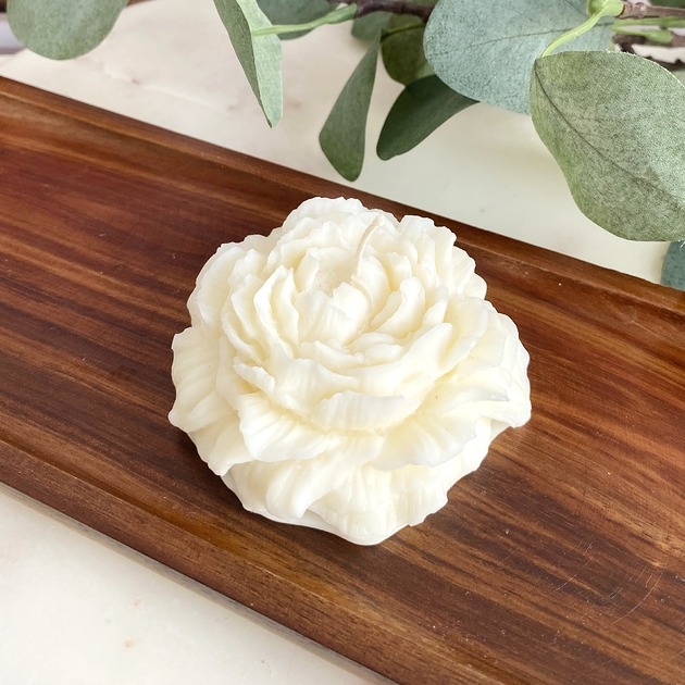 Image of Pakamera Świeca sojowa dekoracyjna Peony Queen 75x35mm