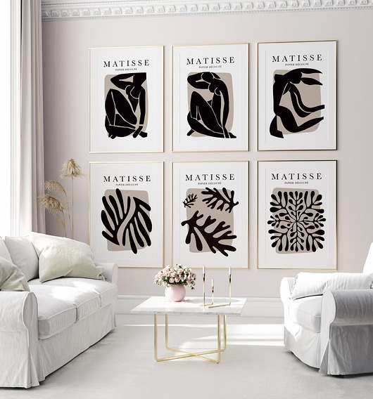 Image of Zestaw 6 plakatów 50x70 cm Matisse - gotowa ściana