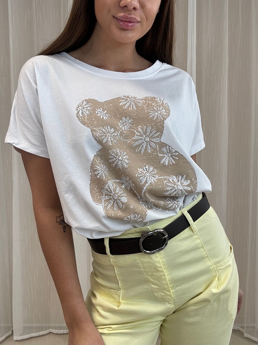 Image of Pakamera T-shirt Miś Bling