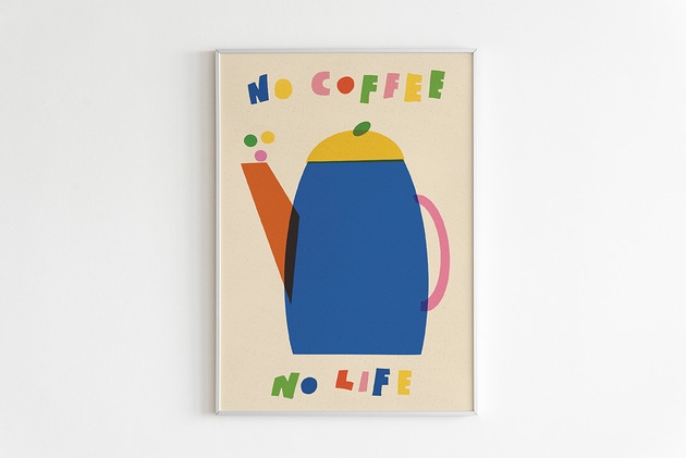 Image of Pakamera Plakat No coffee no life