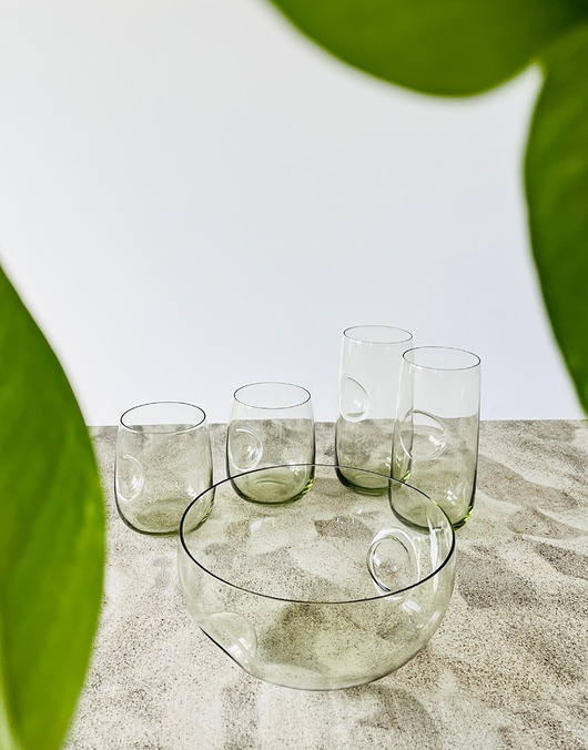 Image of Pakamera SENSU GREEN / 2 +2 szklanki + miska