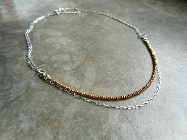Image of Pakamera Elegancki naszyjnik srebro 925