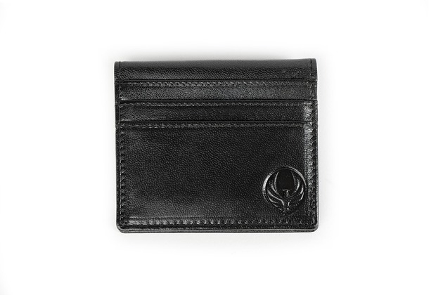 Image of Męski czarny portfel slimwallet cardholder ORLOVSKY W05