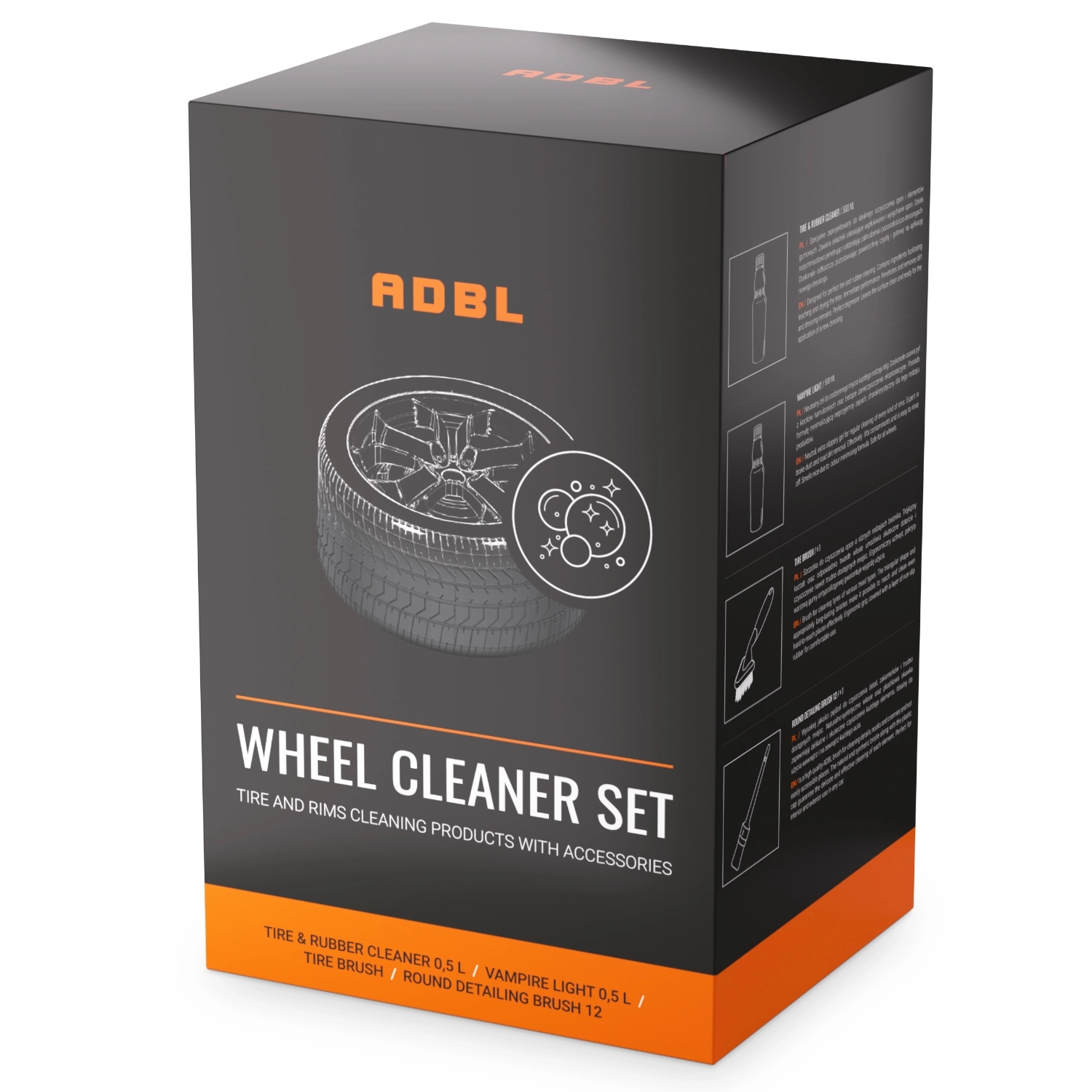 Image of ADBL Wheel Cleaner SET - zestaw do czyszczenia opon i felg