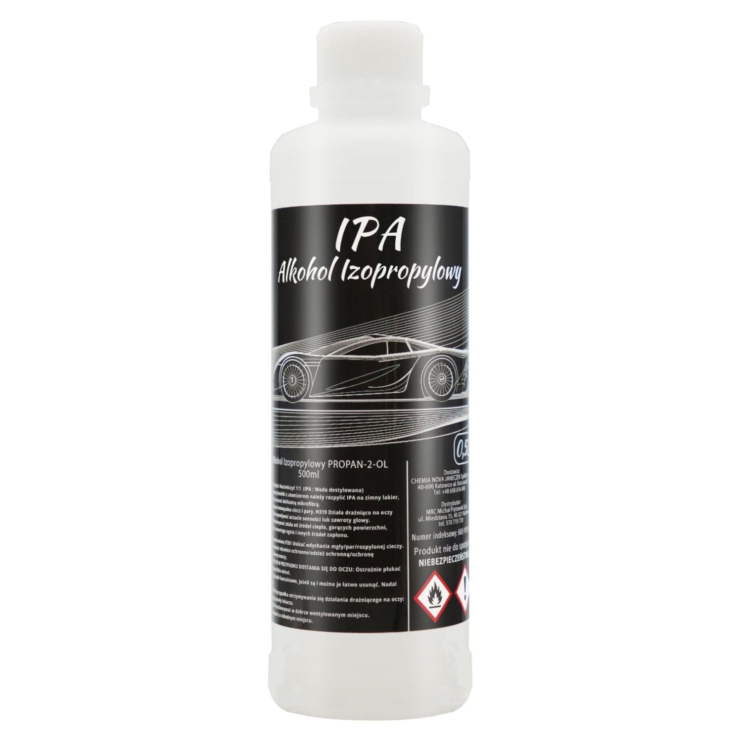 Image of IPA Alkohol Isopropylowy koncentrat odtłuszcza lakier usuwa woski powłoki 500ml