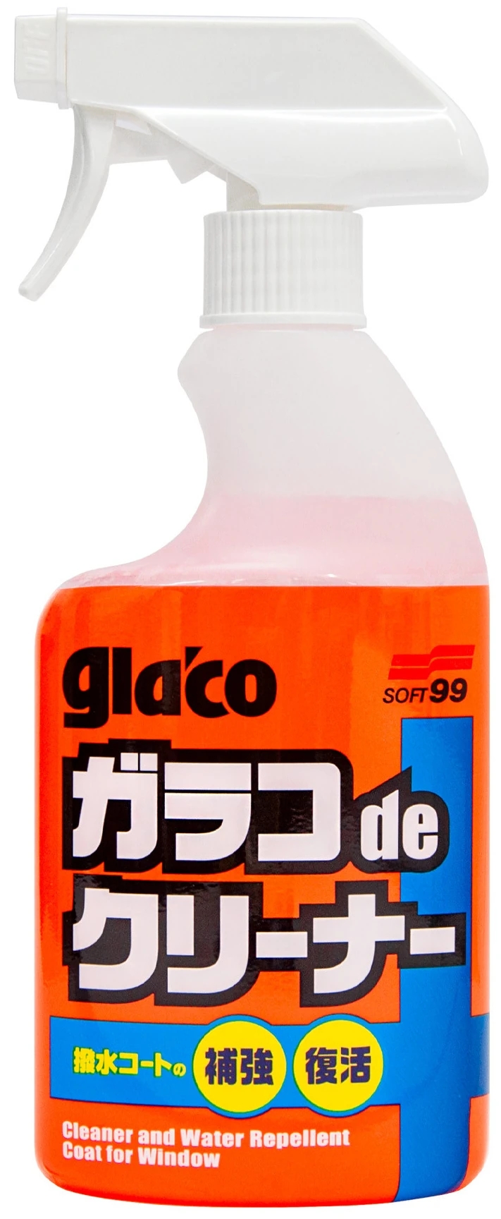 Image of Soft99 Glaco De Cleaner - płyn do mycia szyb z niewidzialną wycieraczką 400ml