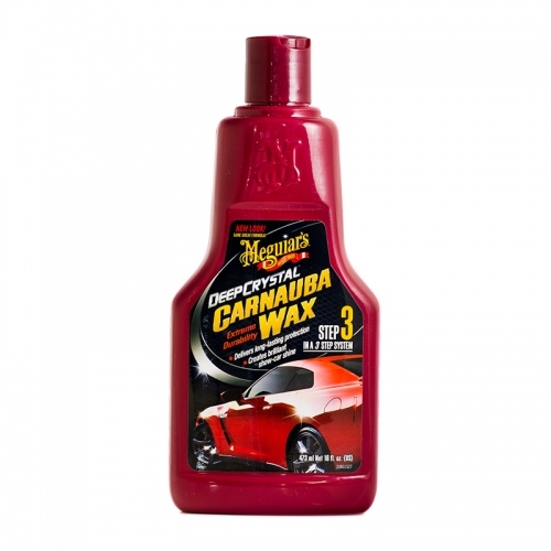 Image of Meguiar's Deep Crystal Zestaw 3 kroków Carnauba Wax + Crystal Polish Paint Cleaner 3x473ml