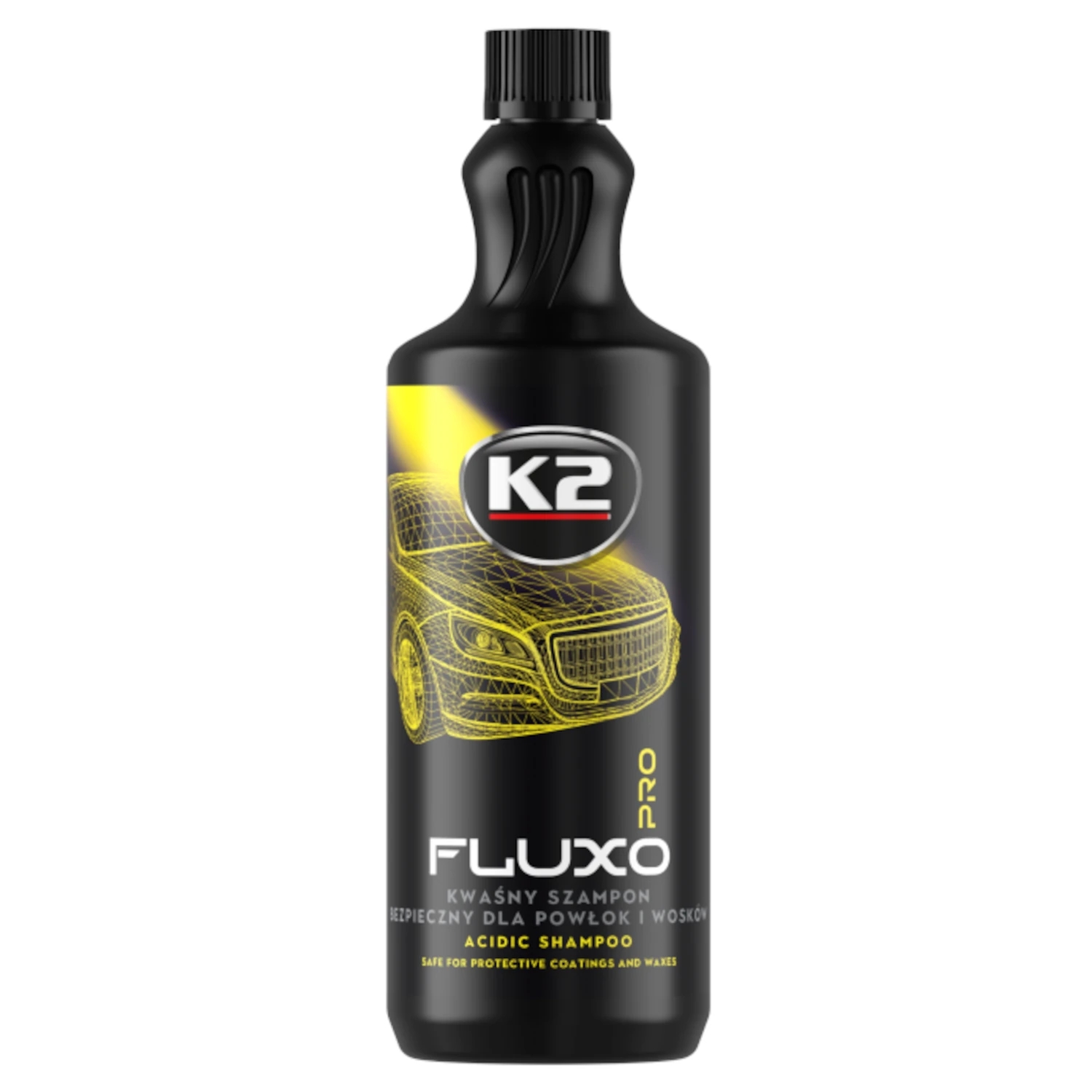 Image of K2 Fluxo Pro - Kwaśny szampon bezpieczny dla powłok i wosków 1L