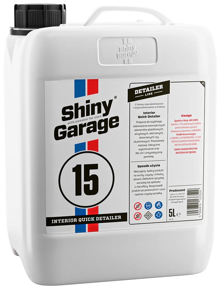 Image of Shiny Garage Interior Quick Detailer - produkt do szybkiego odświeżenia wnętrza 5L