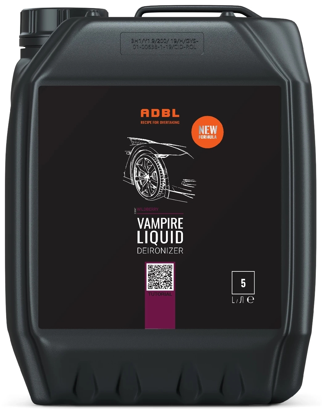 Image of ADBL Vampire Liquid NEW Formula płynny środek do czyszczenia felg i lakieru deironizacja 5L
