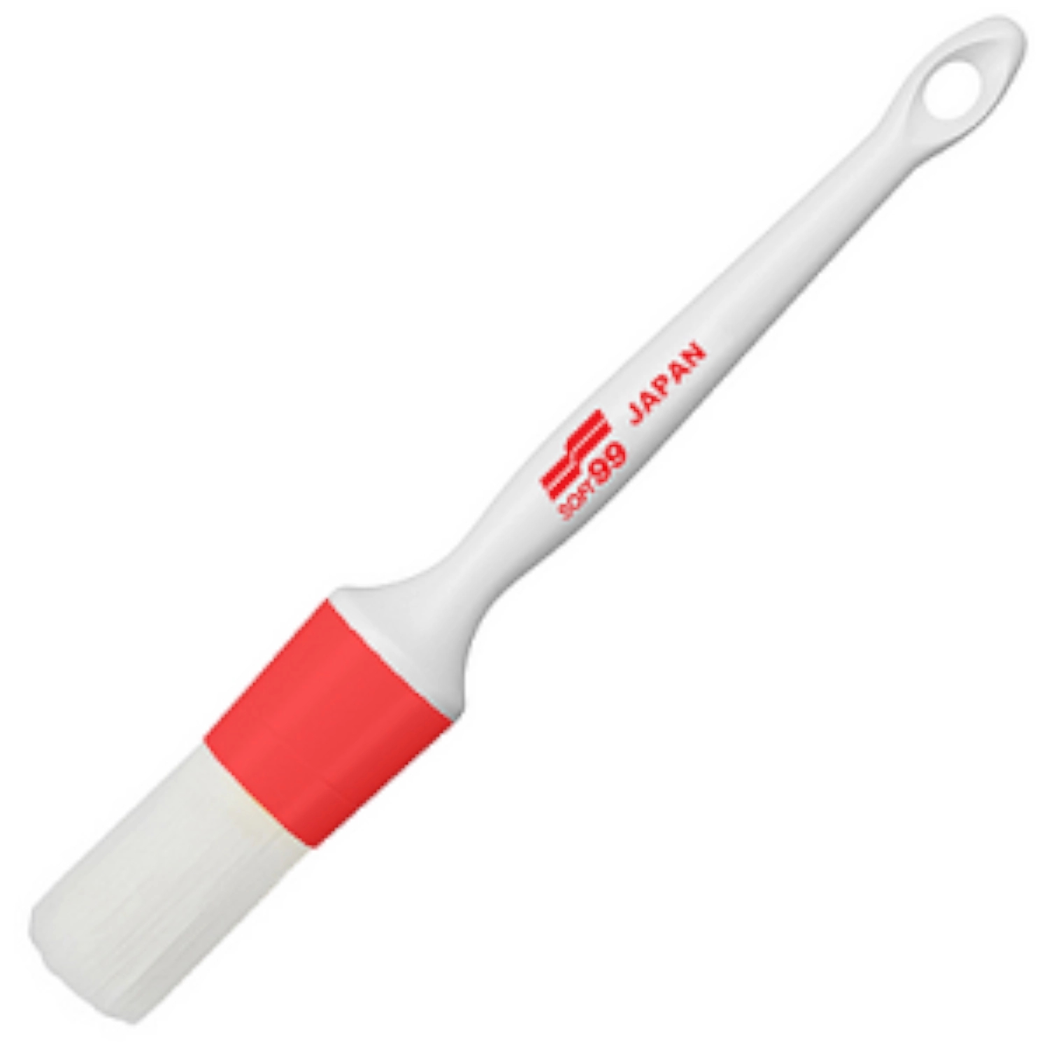 Image of Soft99 Exterior Brush Red – pędzelek detailingowy, syntetyczne włosie 16mm