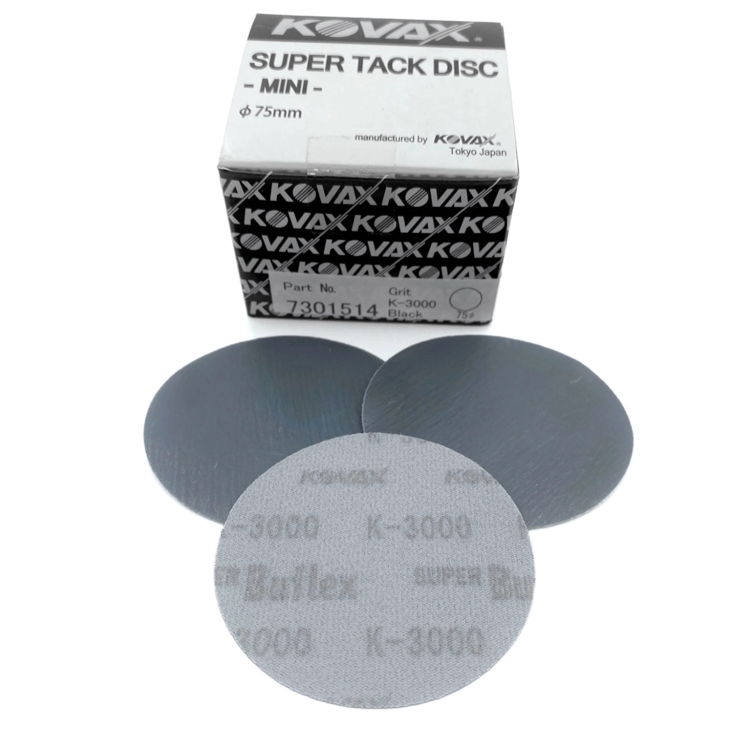 Image of KOVAX Buflex Dry - Krążek scierny na rzep 75mm (Black) K3000