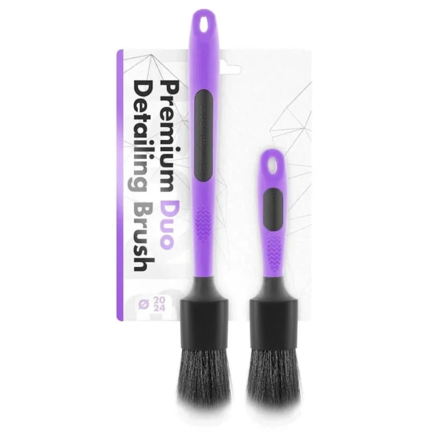 Image of chemicalworkz Ultra Soft Duo Brush Purple SET - Zestaw pędzli detailingowych