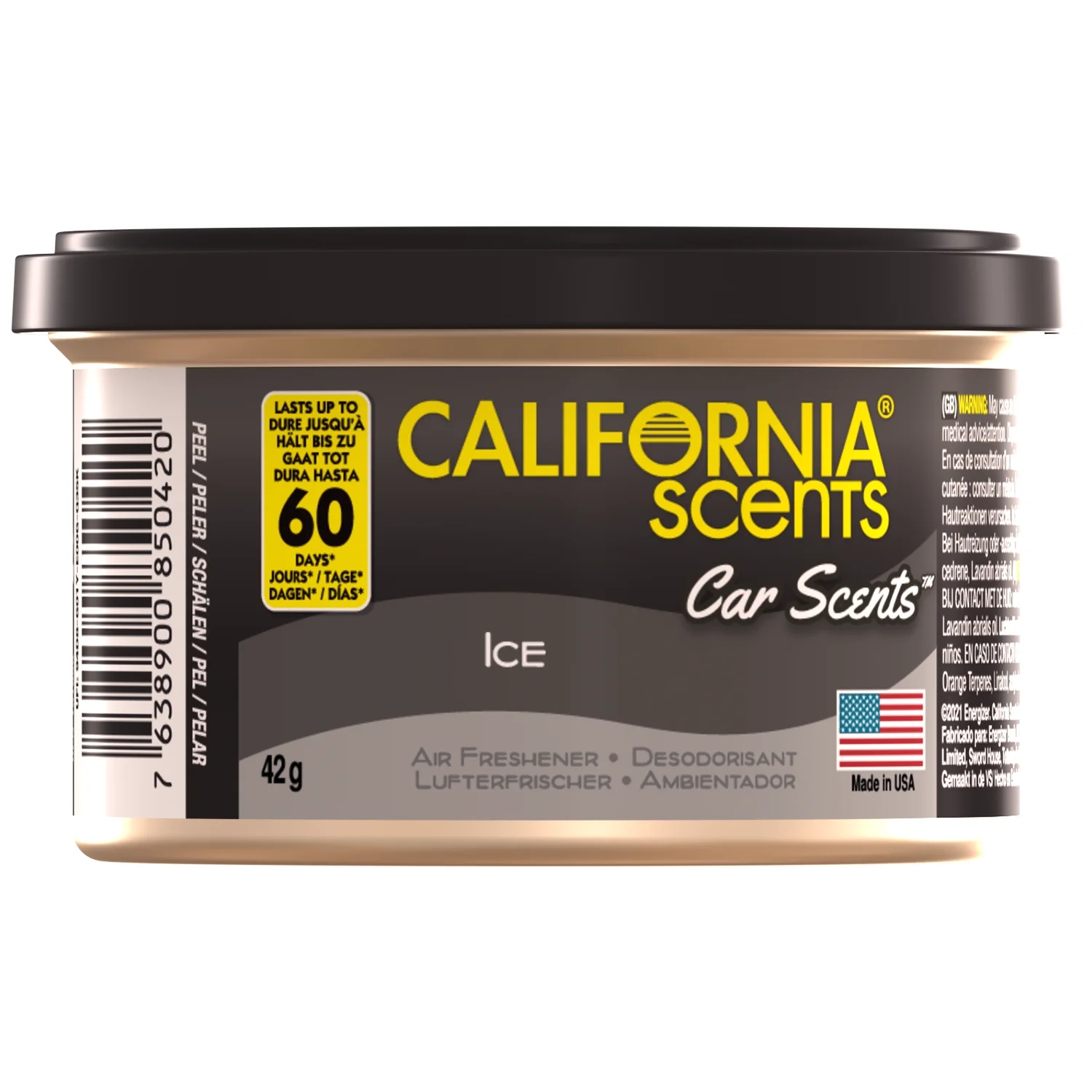 Image of California Scents puszka zapachowa do auta Ice - męskie perfumy