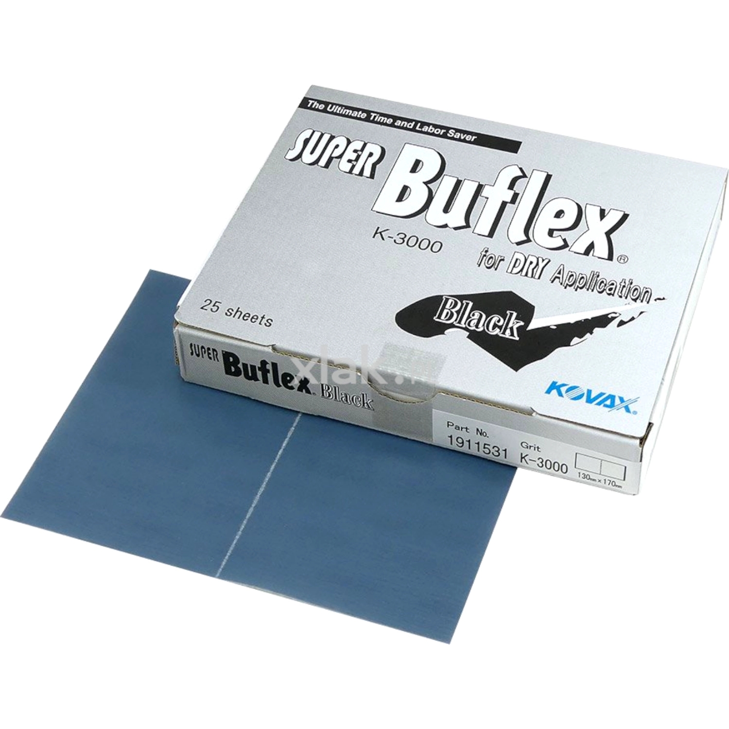 Image of KOVAX Buflex Dry - Papier ścierny na rzep130x170mm (Black) K3000