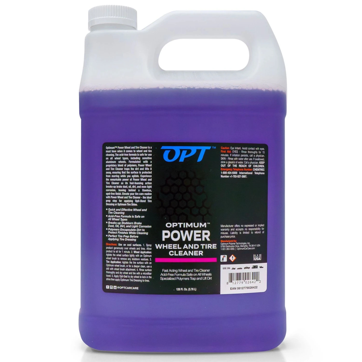 Image of Optimum Tire Cleaner - Środek do czyszczenia opon 3,8L