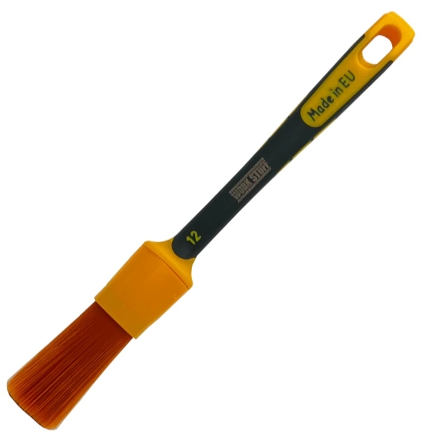 Image of Work Stuff Detailing Brush Rubber Albino Orange – pędzelek detailingowy z gumowaną rękojeścią 24mm