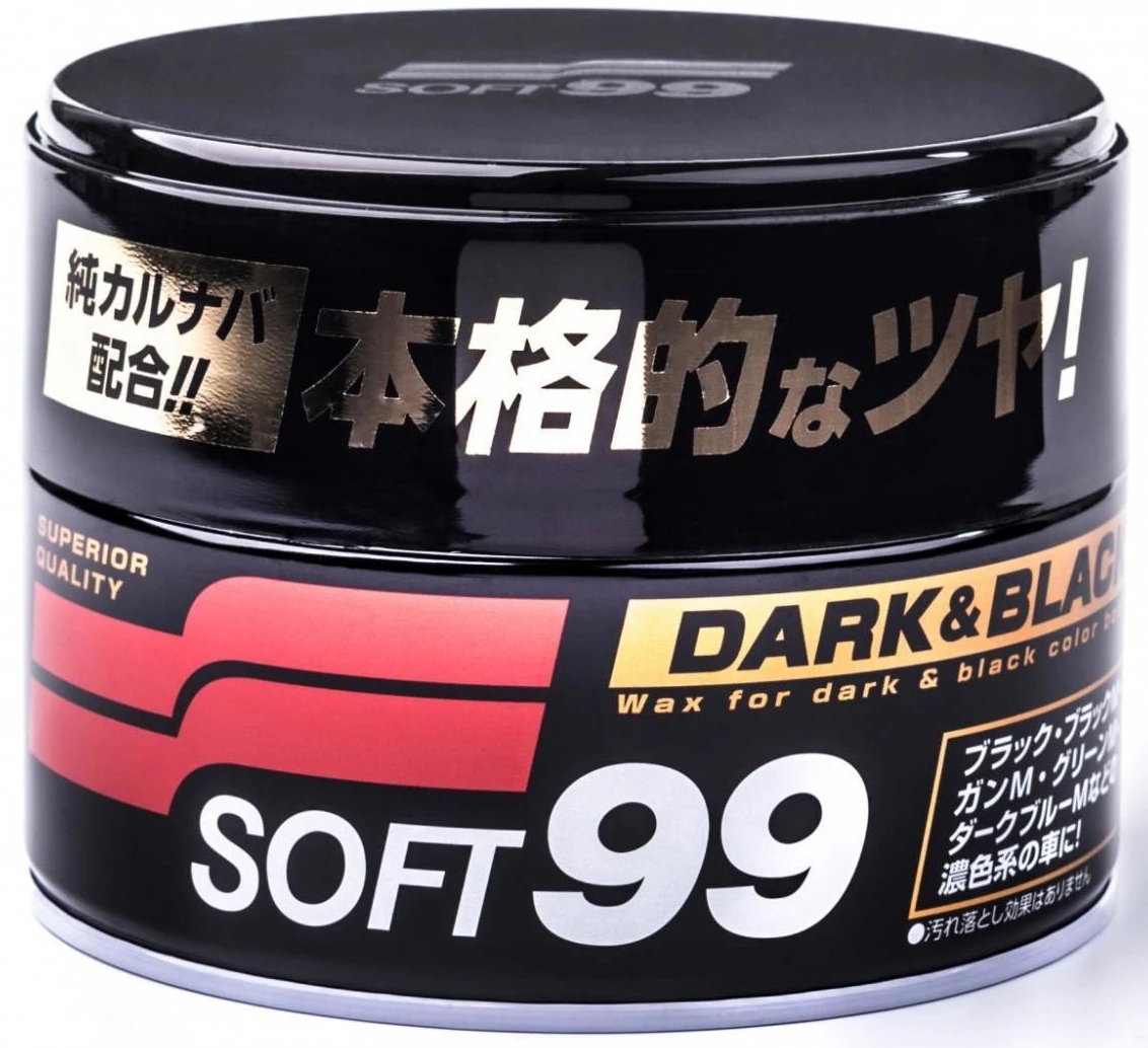 Image of SOFT99 Dark & Black naturalny wosk Carnauba do ciemnych lakierów 300g
