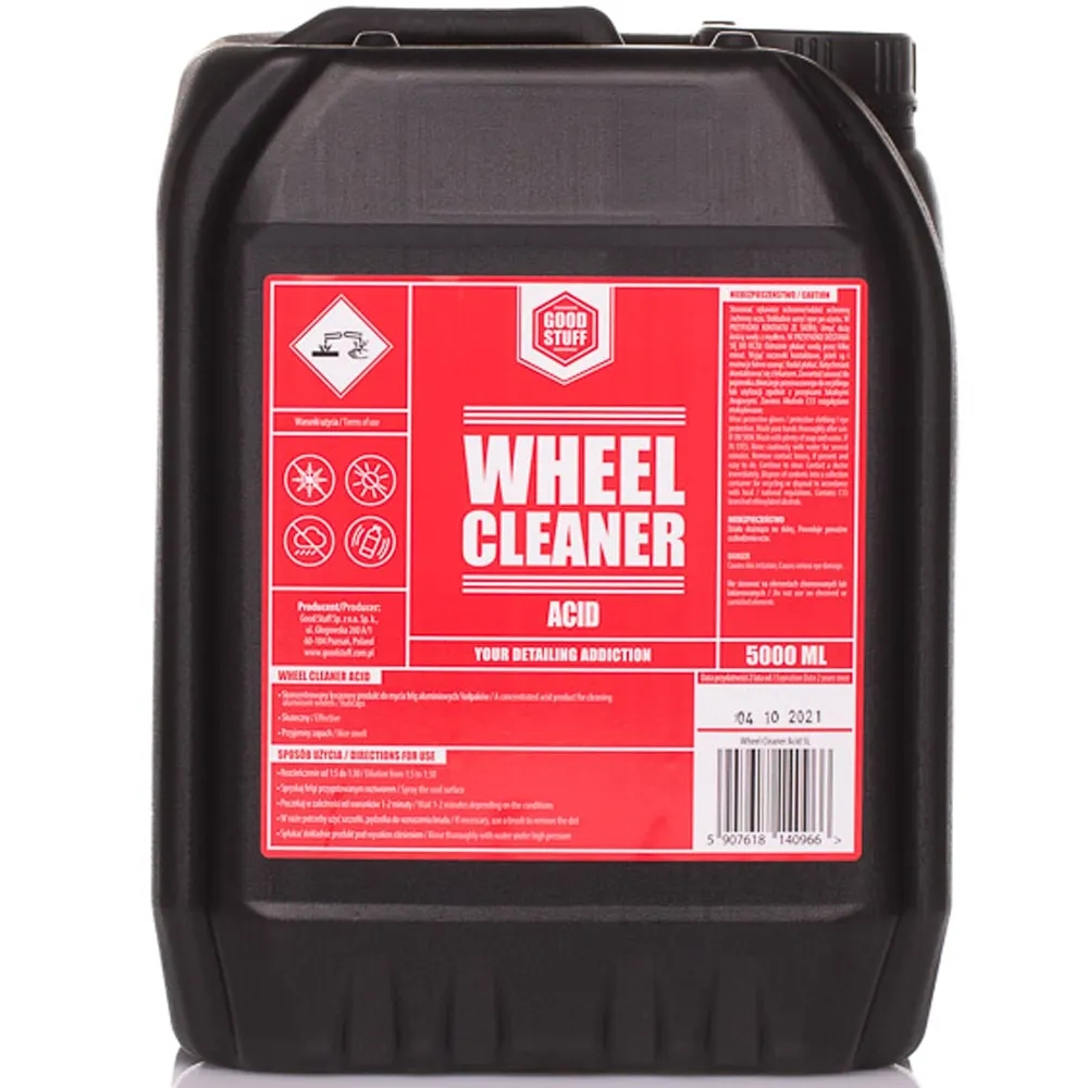Image of Good Stuff Wheel Cleaner ACID – kwasowy preparat do mycia felg aluminiowych i kołpaków, koncentrat 5L